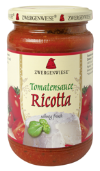 Glutenfri tomatsauce med ricotta BIO 350 g
