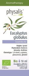 Eucalyptus æterisk olie (eucalyptus globulus) bio 10 ml - Physalis