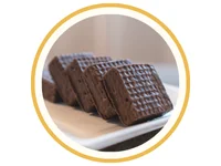 Vafler med chokoladeovertræk