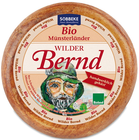 YELLOW Cheese Wild Bernd modnet gul ost (50 % fedt i tørstoffet) Bio (3,5 kg - 4,0 kg) - Sobbeke