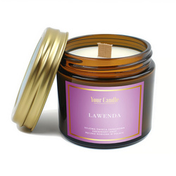 Sojaduftlys med trævæge lavendel 120ml - Your Candle