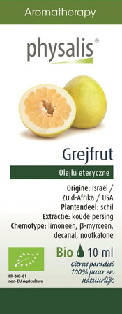 Olejek eteryczny grejpfrut (pompelmoes) bio 10 ml
