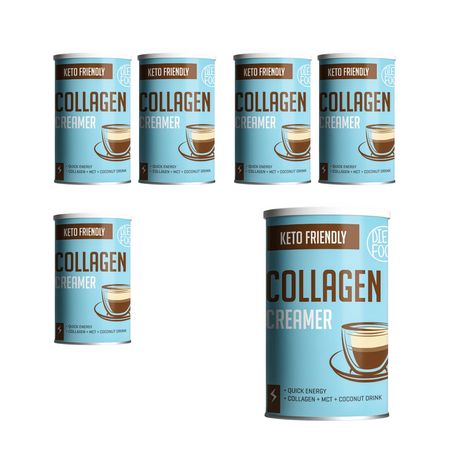KIT 6 x Keto kollagen kaffefløde 300 g - Diet-Food