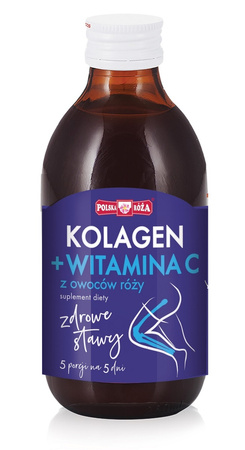 Sunde led - kollagen + C-vitamin fra hyben 250 ml - Polska Róża
