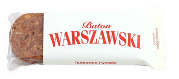 Jordbærbar med vanilje glutenfri 50 g - Warszawa bar