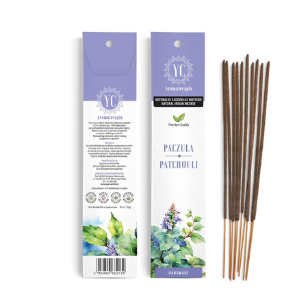 Indiske røgelsespinde Patchouli (10 stk.) 16 g – Your Candle