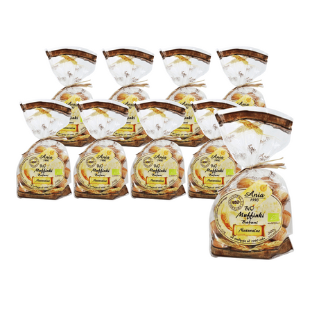 SÆT 9 x Granny muffins natural bio 200 g