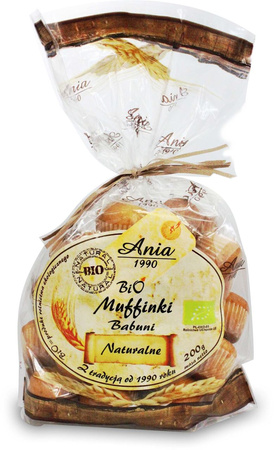 SÆT 9 x Granny muffins natural bio 200 g