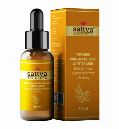 Mineral complex facial elixir serum med gurkemeje 30 ml - Sattva (ayurveda)