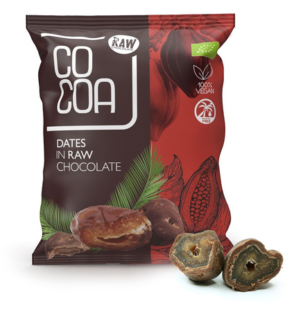 Dadler i rå chokolade bio 70 g