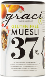 Glutenfri müsli 37% tørret frugt og frø 400 g