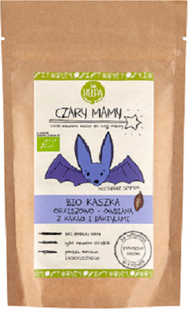 Havre- og speltgrød med kakao og dadler bio 200 g - Helpa