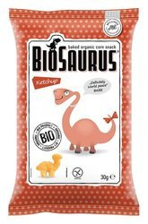 Glutenfri dinosaur-majschips med ketchupsmag bio 30 g - Biosaurus