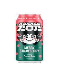 Popping Bubble Tea Jordbær 330 ml