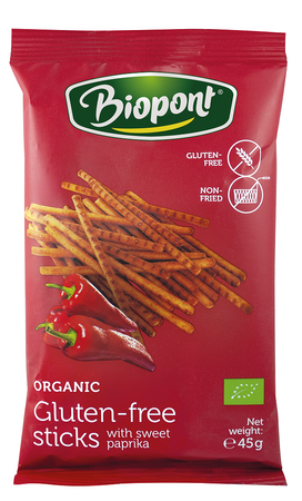 Glutenfri peberstænger BIO 45 g - Biopont