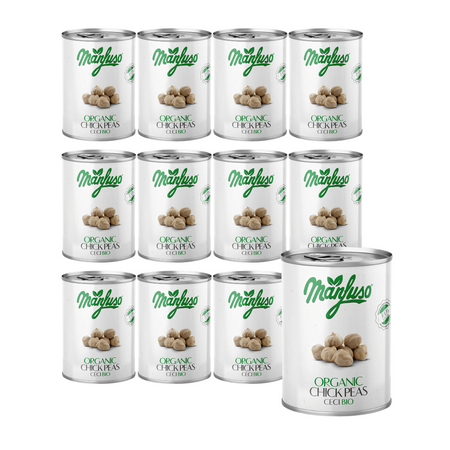 SÆT 12 x Kikærter i saltlage bio 400g