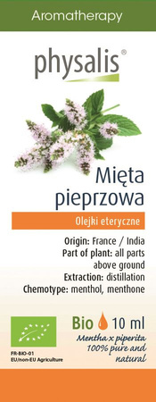 Olejek eteryczny mięta pieprzowa (pepermunt) bio 10 ml