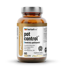 Kapsler til svedkontrol (POT CONTROL) glutenfrit kosttilskud 60 stk. - PHARMOVIT (HERBALLINE)
