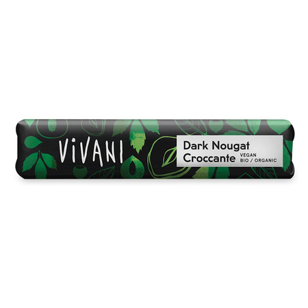 Croccante bar mørk chokolade nougat BIO 35 g