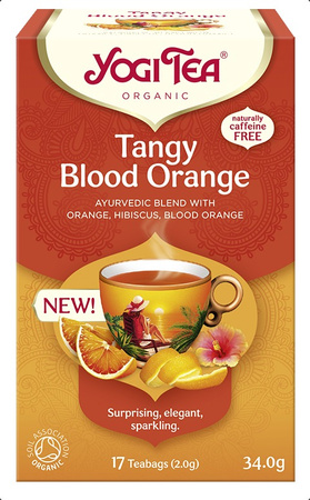 Forfriskende rød orange te bio (17 x 2 g) 34 g - Yogi Tea