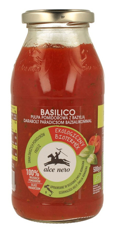 Tomatpulp med basilikum bio 500 g