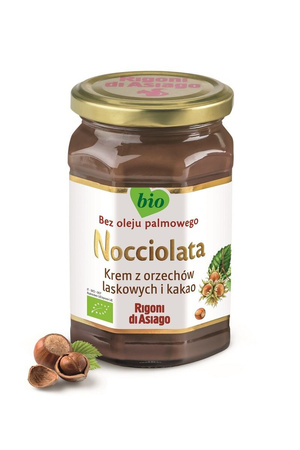 Glutenfri hasselnødde- og kakaocreme bio 650 g - Nocciolata