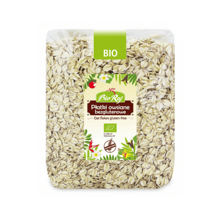 SÆT med 4 x glutenfri havreflager bio 1 kg