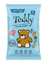 Mini teddy gulerod og græskar majschips fra 7 måneder glutenfri bio 30g - Little Angel