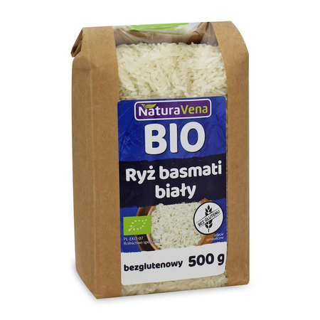 Glutenfri hvide basmatiris bio 500 g - Naturavena