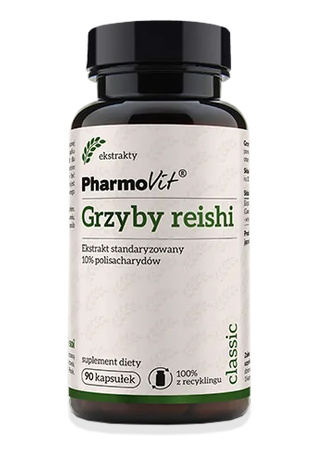 Reishi-svampe glutenfri ekstrakt (400 mg) kosttilskud 90 kapsler - Pharmovit (Classic)