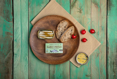 Minisardiner i økologisk olivenolie 85 g