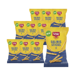SÆT 10 x Salinis-sticks, glutenfri 75 g - Schar