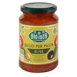 Økologisk tomatsauce med oliven 340 g – LA BIO IDEA