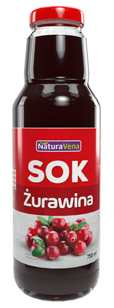 Tranebærsaft 100 % 750 ml - Naturavena