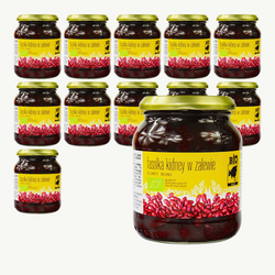 KIT 12 x Kidneybønner i saltlage i en krukke BIO 360 g (240 g)