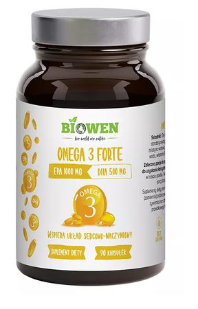 Omega 3 forte kosttilskud 90 kapsler - HEMPKING (Biowen)
