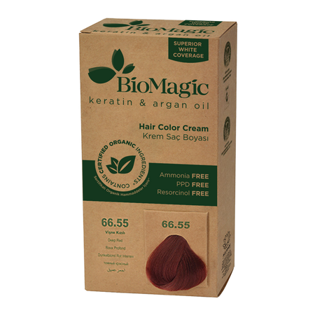 Dyb rød hårfarve (66.55) 250 g - Biomagic