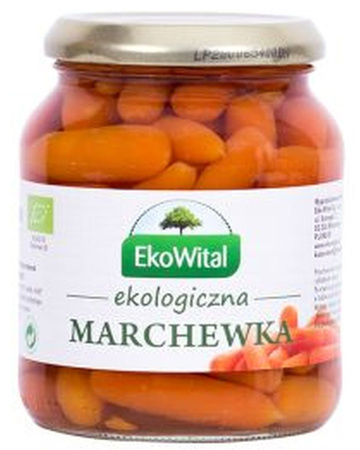 Gulerødder i marinade BIO 340 g / 215 g - Ecovital