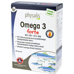 Omega 3 forte kosttilskud 60 kapsler - Physalis