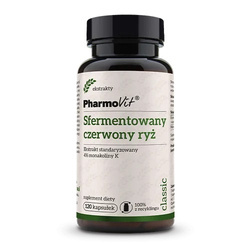 Kosttilskud med ekstrakt af fermenteret rød ris 120 kapsler - Pharmovit (Classic)