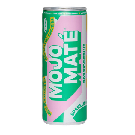 Brusende drik med passionsfrugt og yerba mate bio 250 ml - MOJO MATE