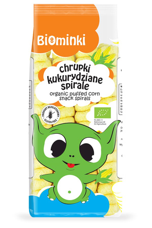 Glutenfri spiralformede majschips BIO 60 g
