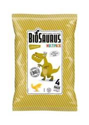 Dinosaur-majschips med ostesmag glutenfri bio 4x15g - Biosaurus