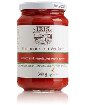 Tomatsauce med grøntsager BIO 340 g - Iris