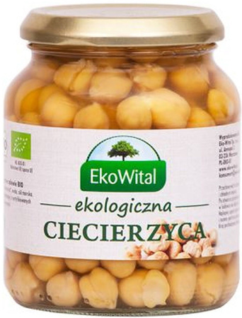 SÆT 12 x Økologiske kikærter i lage 350 g