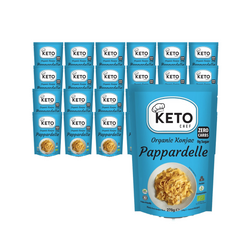 KIT 25 x Keto-nudler (konjac noodle pappardelle) glutenfri BIO 270 g - Keto Chef (Better Than Foods)