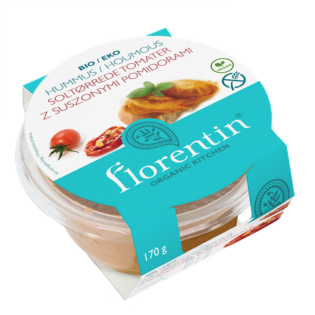 Hummus med soltørrede tomater glutenfri BIO 170 g