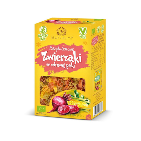 Majs og risnudler farverige dyr glutenfri bio 250 g