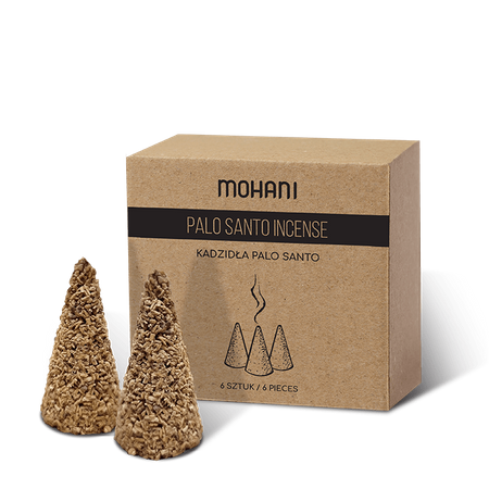 Palo santo røgelsespinde med kegle (6 stk.) 20 g - Mohani
