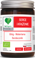 Hjerte- og kredsløbsstøttende tabletter bio-kosttilskud 100 stk. (500 mg) - Be Organic
